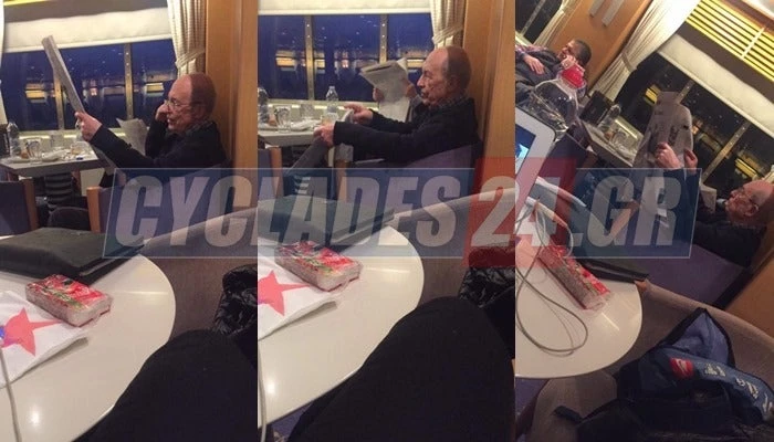 Γιούχαραν το Σημίτη στο πλοίο για Σύρο- Οργή για τον πρώην πρωθυπουργό